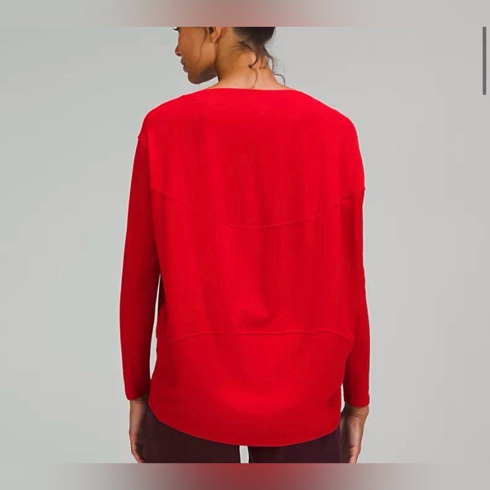 Lululemon Back in Action Red Longsleeve